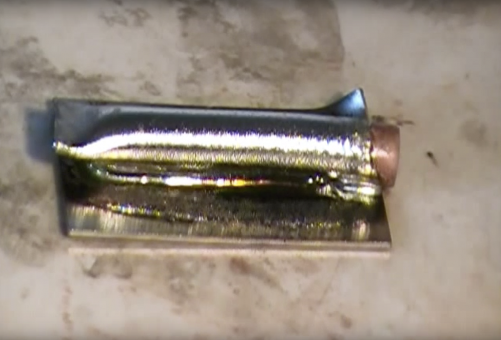 Solder Coated Copper Soldered to Stainless Steel with Superior No. 520B